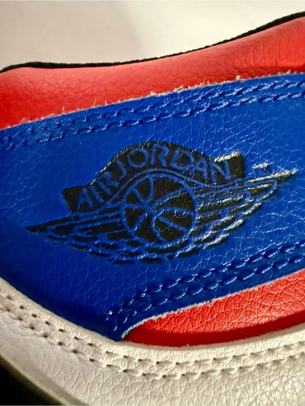 Jordan Kids High-Top Sneakers in Red, Blue, Black, White